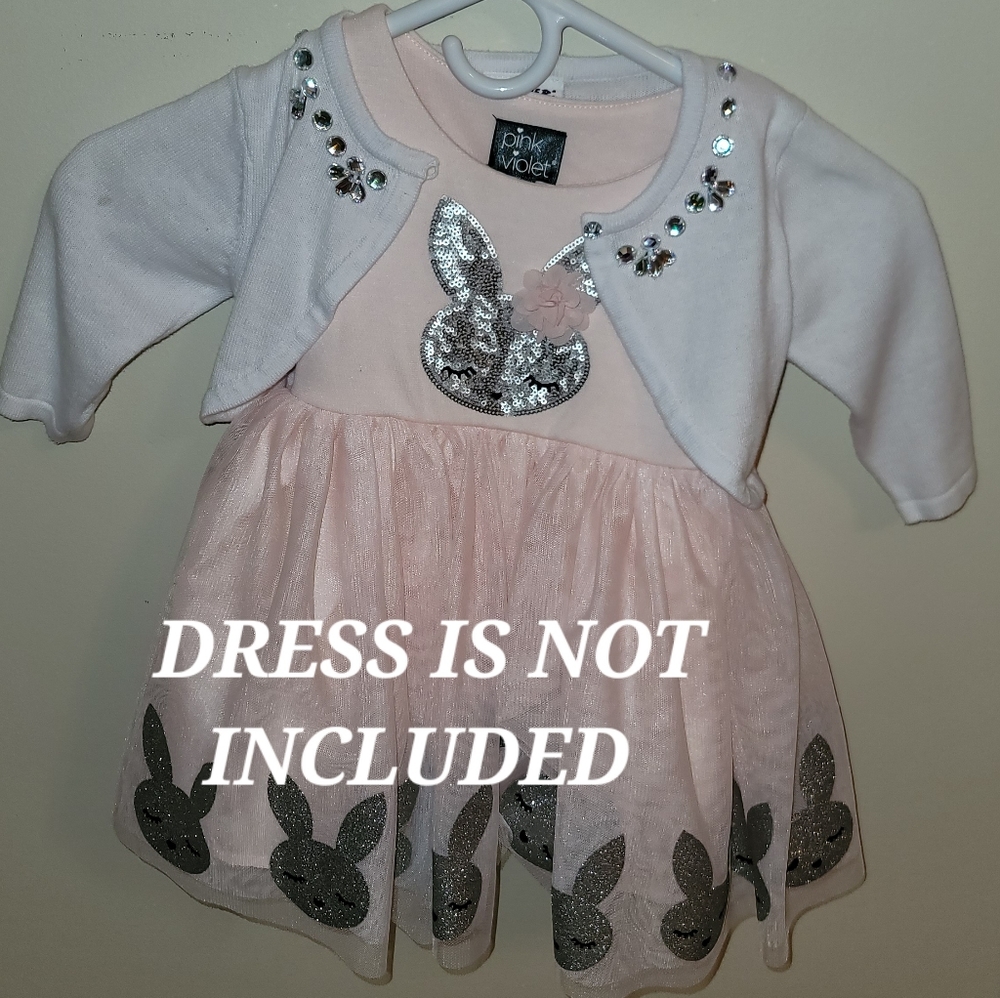 Girls white 1/2 sweater/shall 2t - Picture 5 of 5